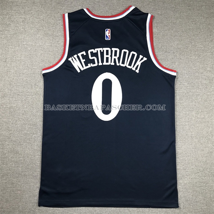 Maillot Los Angeles Clippers Russell Westbrook NO 0 Icon 2024-25 Bleu